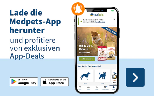 Lade die Medpets-App herunter und profitiere von exklusiven App-Deals