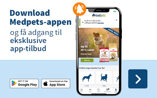 Download Medpets-appen og få adgang til eksklusive app-tilbud