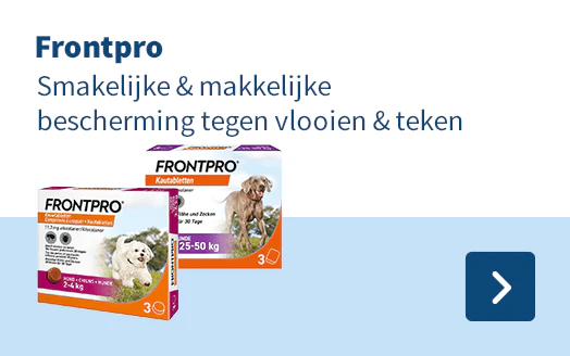 Frontpro Smakelijke & makkelijke bescherming tegen vlooien & teken