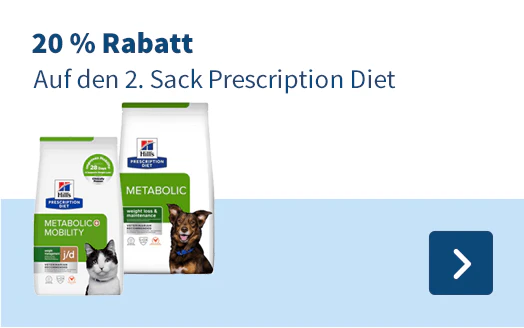 20 % Rabatt Auf den 2. Sack Prescription Diet