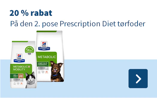 20 % rabat På den 2. pose Prescription Diet Tørfoder