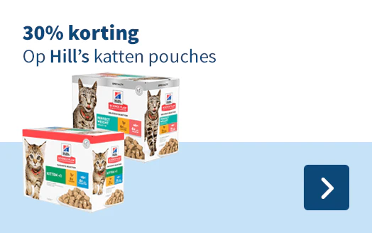 30% korting Op Hill's katten pouches