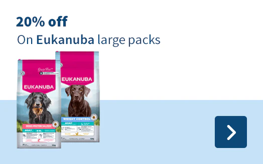 20% off On Eukanuba large packs