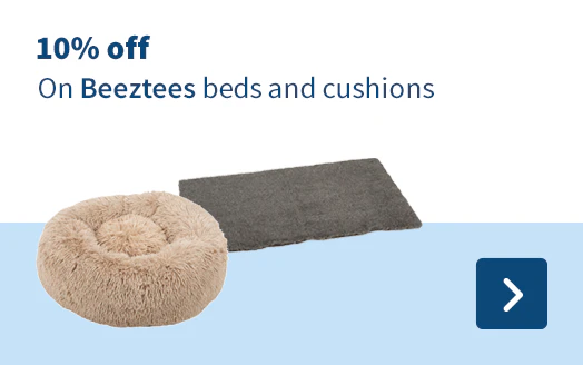 10% off On Beeztees beds and cushions
