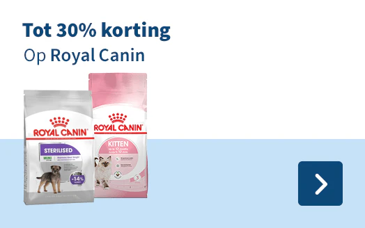 tot 30% korting Op Royal Canin