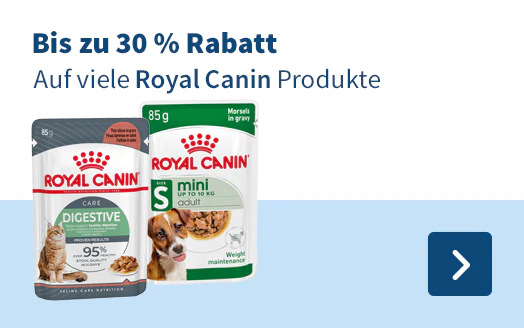 Bis zu 30 % Rabatt Auf viele Royal Canin Produkte