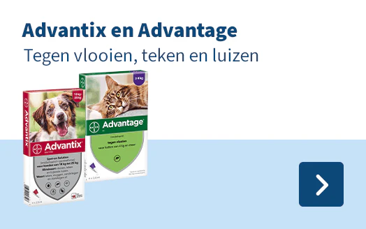 Advantix en Advantage Tegen vlooien,teken en luizen