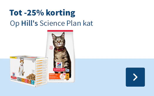 Tot -25% korting Op Hill's Science Plan kat