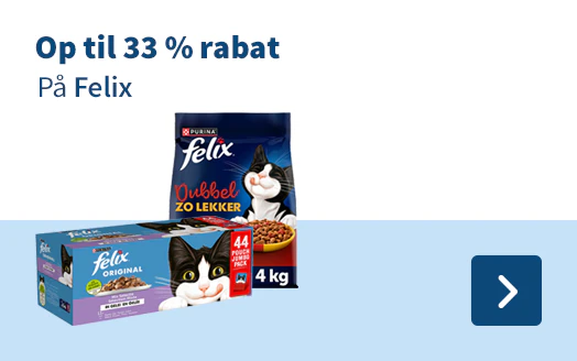Op til 33 % rabat På Felix