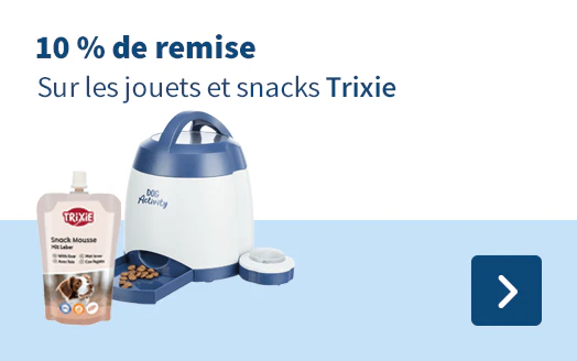 10 % de remise Sur les jouets et snacks Trixie