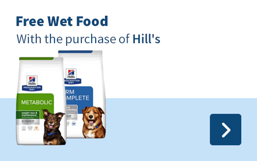 Free Wet Food With the purchase of Hill's