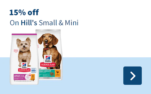15% off On Hill's Small & Mini